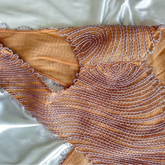 Rare⚡️La Perla Elegant Beaded Women's Top - nude color - Picture 11 of 13